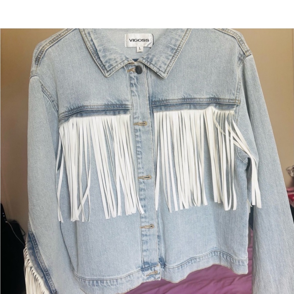 Vigoss fringe denim jacket